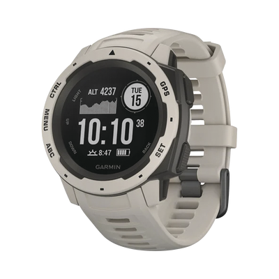 Reloj Garmin Instinct color tundra, ideal para uso en deportes o actividades al aire libre