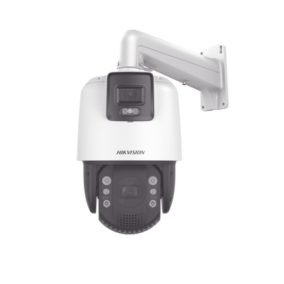PTZ IP 2 Megapixel con Cámara Panoramica 4 Megapixel / 32X Zoom / 200 mts IR / IP66 / IK10  / WDR / Hi-PoE / Entrada-Salida de Audio y Alarma / Ultra Baja Iluminación