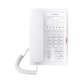Teléfono IP WiFi para Hotelería, profesional con 6 teclas programables para servicio rápido (Hotline), plantilla personalizable con PoE