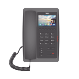 Teléfono para Hotelería, profesional de gama alta con pantalla LCD de 3.5 pulgadas a color, 6 teclas programables para servicio rápido (Hotline) PoE