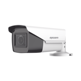 Bala TURBOHD 5 Megapixel / Lente Mot. 2.7 a 13.5 mm / 40 mts IR EXIR / dWDR / TVI-AHD-CVI-CVBS / Exterior IP67  / 12 VCD / 24 VCA