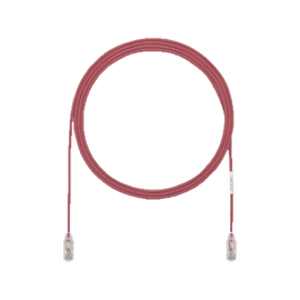 Cable de Parcheo UTP Cat6A, CM/LSZH, Diámetro Reducido (28AWG), Color Rojo, 3ft