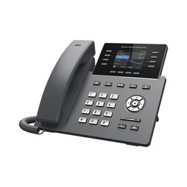 TELEFONO IP HD GRADO CARRIER GRANDSTREAM GRP2624, 4 CUENTAS SIP, 8 LINEAS, PANTALLA LCD 2.8PULGADAS (320X240PX) 2XGIGAETH, PLACA FRONTAL INTERCAMBIABLE, COMPATIBLE CON GDMS, POE 802.3AF, WIFI DUALBAND AC, BLUETOOTH, INCLUYE ADAPTADOR 12V 1A