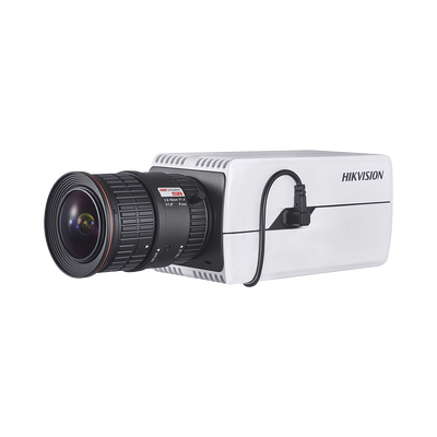 Cámara Box IP 4 Megapixel / Detección de Rostros / H.265+ / WDR 140dB / PoE / Entrada y Salida de Audio y Alarma