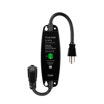 Plug para uso en exterior, inalambrico compatible con Caseta Wireless
