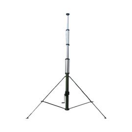 Mástil Telescópico Retraible Manual de 15 metros con Accesorios. Incluye Tripie.