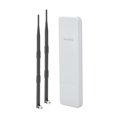 Poderoso Kit WiFi Omnidireccional en 2.4 GHz para WISP, Hasta +200 m de Cobertura, El Kit Incluye Punto de Acceso C1XN+ y  2 x Antenas de 9dBi  Omnidireccionales