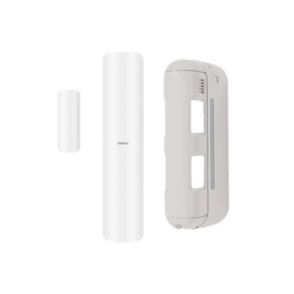 Detector de movimiento inalámbrico de doble cobertura, ideal para lugares angostos, fachadas o generar bardas virtuales hasta 24 metros / Transmisor DS-PDMC-EG2-WB para paneles Hik Vision AXPRO