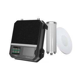 KIT Amplificador de señal celular 4G LTE, 3G y VOZ. Especial para cubrir áreas de hasta 4300 Metros Cuadrados por ser de grado comercial e industrial. Soporta múltiples operadores, tecnologías y usuarios.