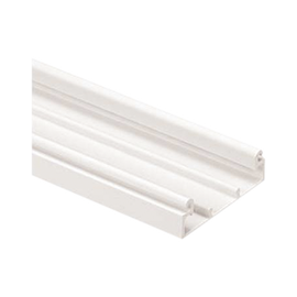 Base para canaleta T-70, de PVC rígido, con orificios perforados para montaje, 103.3 x 44.9 x 1828.8 mm, Color Blanco