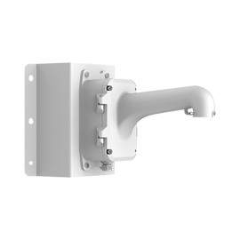 Montaje de Esquina con Caja de Conexión para Domos PTZ epcom y HIKVISION / Fabricado con Aleación de Aluminio y Acero