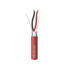 Bobina de 305 Metros de Alambre / 2x18 AWG / BLINDADO / Tipo FPLR / Color Rojo / Para Aplicaciones en Sistemas de Detección de Incendio y Sistemas de Evacuación
