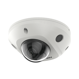 Mini Domo IP 5 Megapixel / Lente 2.8 mm / 15 mts IR EXIR / Micrófono Integrado / Exterior IP67 / IK08 / PoE / Audio y Alarmas / Evita Falsas Alarmas / ACUSENSE