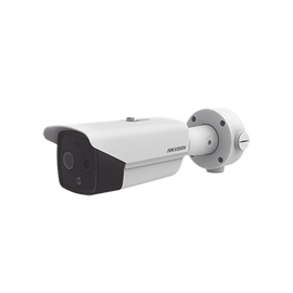 Bala IP Dual / Térmica 6.2 mm (160 x 120) / Óptico 8 mm (4 Megapixel) / 40 mts IR / Micro SD 32 GB Incluida / Exterior IP67 / PoE / Termométrica / Detección de Temperatura / Sirena y Luz Intermitente Integrada