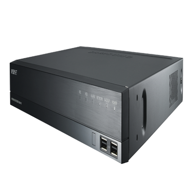 NVR 32 Megapíxel / 8 canales / 2TB incluidos / 8 puertos PoE+ / H.265 & WiseStream / P2P Wisenet / Entradas y Salidas de Alarma