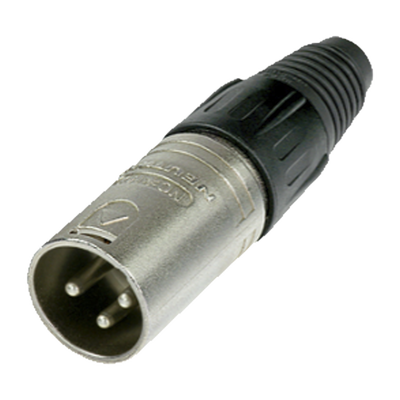Conector XLR 3 Pines Macho | Ideal para Conexiones de Micrófonos, Mezcladoras | Equipo de Audio Profesional