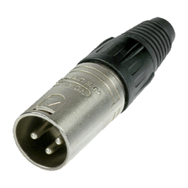 Conector XLR 3 Pines Macho | Ideal para Conexiones de Micrófonos, Mezcladoras | Equipo de Audio Profesional