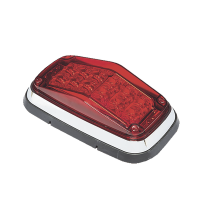 Luz de advertencia color Rojo, SAE, 12 Led, IP67