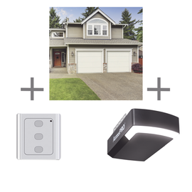 KIT COMPLETO Puerta GARAGE87 / Lisa / Color blanco / Insulada / Incluye Motor FS1000SPEED / 1/2HP / Fuerte/Silencioso/Luz LED/Motor DC .