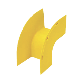 Bajada Vertical Exterior de 90º, Para uso con Canaletas 4X4 FiberRunner™, Color Amarillo