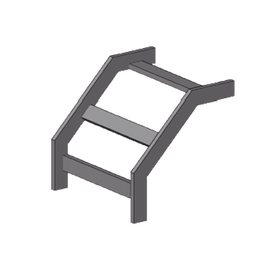 Curva vertical exterior epoxica para charola tubular de 12