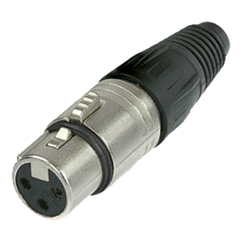 Conector XLR 3 Pines Hembra | Ideal para Conexiones de Micrófonos y Mezcladoras | Equipo de Audio Profesional