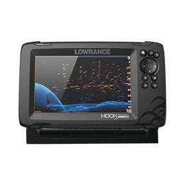 Hook reveal con pantalla solar max de 7 pulgadas, incluye transducer triple Shot