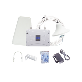 Kit Amplificador de Señal Celular 4G LTE, 3G y Voz. Funciona con Todos los Operadores. Soporta Múltiples Dispositivos y Tecnologías. Hasta 1000 metros cuadrados de Cobertura