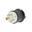 Clavija Industrial con Bloqueo de Media Vuelta / 30 A 250 V CA / 2 Polos 3 Hilos / Color Blanco y Negro / Nema L6-30P.