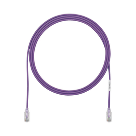 Cable de Parcheo TX6, UTP Cat6, Diámetro Reducido (28AWG), Color Violeta, 10ft