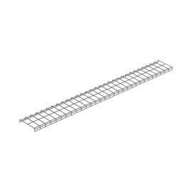 Charola para Canalización Wyr-Grid® Tipo Malla, Con Pintura Electrostática en Color Negro, 12 in (317.5 mm) de Ancho, 53.1 mm de Alto y 3 m de Largo