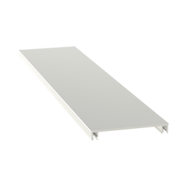 Cubierta para canaleta T-70, de PVC rígido, 70.1 x 9.1 x 1828.8 mm, Color Blanco