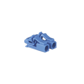 Kit de 10 Dispositivos para Bloquear Puertos de Fibra Óptica LC Duplex, Color Azul, Incluye Llave de Extracción