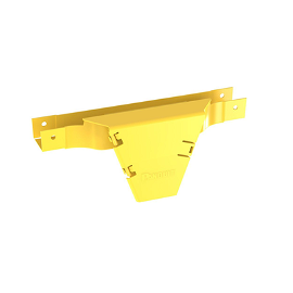 Accesorio en T con Conexión Horizontal y Bajada Vertical a 90º, Para Canaletas FiberRunner™ 2x2, Color Amarillo