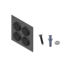 Placa Pasamuros Con Capacidad de 4 Botas de 4