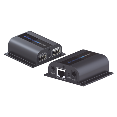 Kit Extensor HDMI para distancias de 60 metros / Resolucion 1080P @ 60 Hz / Cat 6/6A/7 / Salida Loop en el Tx para visualización local /  La señal se ajusta según la distancia del cable  / Soporta control remoto del equipo fuente
