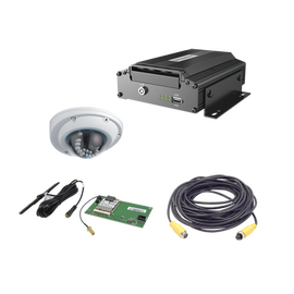 Sistema de videovigilancia Móvil AHD, incluye MDVR de 5 ch y cámara IP 1MP