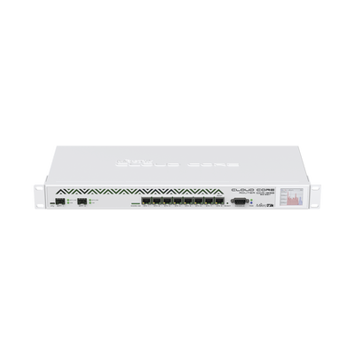 (CCR1036-8G-2S+EM) Cloud Core Router, CPU 36 Nucleos, 8 puertos Gigabit Ethernet, 2 puertos SFP+ y 8 GB Memoria
