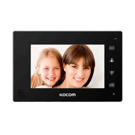 Monitor adicional color negro manos libres con pantalla LCD a color de 7