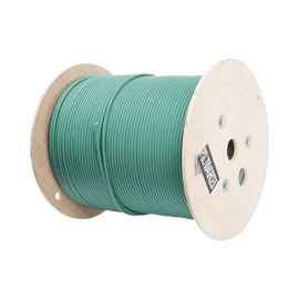 Bobina de Cable Blindado S/FTP de 4 pares, Cat7, Inmune a Ruido e Interferencias, LSZH (Bajo humo, Cero Halógenos), Color Verde, Bobina de 500 m