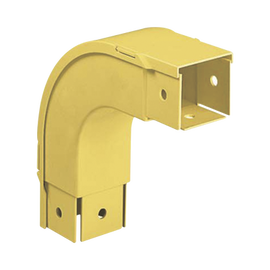Bajada Vertical Exterior de 90º, Para uso con Canaletas 2x2 FiberRunner™, Color Amarillo