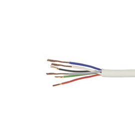 Retazo de cable 280m, 3 pares (6 hilos) 22 AWG, CCA, color blanco