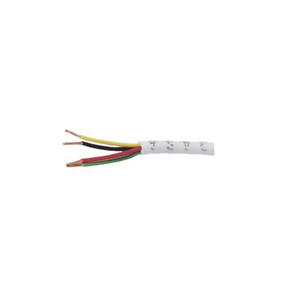 Retazo de 30 metros de alambre , 4 X 22 AWG ; tipo CM-CL2 Uso INTERIOR, de color blanco, para aplicaciones de Alarmas de intrusión / Sistemas de automatización