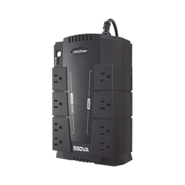 UPS de 550 VA/330 W, Topología Standby, Entrada 120 Vca NEMA 5-15P, Tipo Gabinete Compacto, Con 8 Tomas NEMA 5-15R