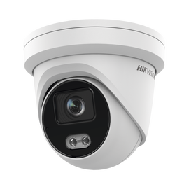 Turret IP 4 Megapixel / Imagen a color 24/7 / Lente 4 mm / Luz Blanca 40 mts / Exterior IP67 / Micrófono Integrado / WDR 120 dB / Audio y Alarma