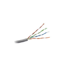 Bobina de cable de 305 metros, UTP Cat5e,de color Gris, UL, CM, probado a 350 Mhz, para aplicaciones de CCTV / redes de datos/ IP megapixel / control RS485