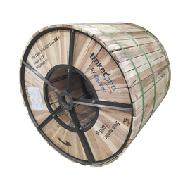 Carrete de 4 km de Fibra Óptica Aérea Figura 8 G.652D, Monomodo de 24 Hilos, Exterior, Span 100, Loose Tube