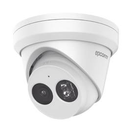 IP Turret 4 Megapixel / 2.8 mm Lens / 30 m IR EXIR / IP67 / WDR 120 dB / PoE / Video analytics (False Alarm Filter) / Integrated Microphone / Ultra Low Illumination