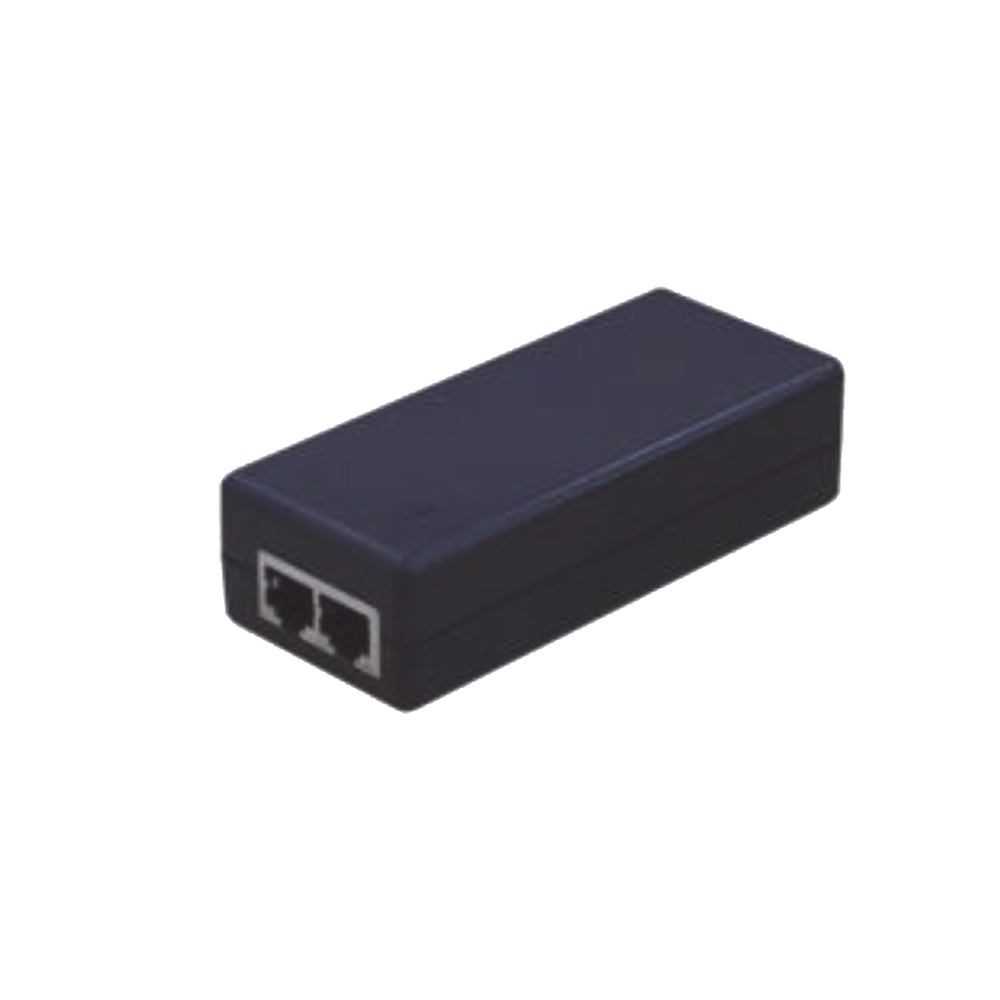 Inyector Hi-PoE 60 W Gigabit / Alimenta Equipos PoE 802.3 af/at/bt / Para Interior / Alcance de 100 metros