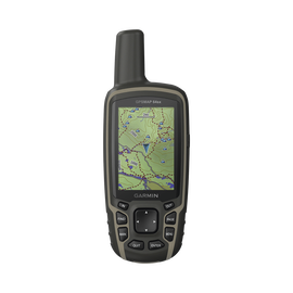 GPS portátil GPSMAP 64SX, cuenta con sensores de navegación, altímetro, brújula y cálculo de áreas.
